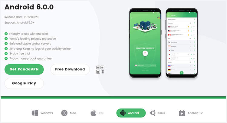 下载 Android 版 PandaVPN
